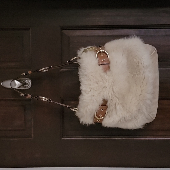 RARE Coach Lamb Shearling Bag (see my closet for matching wallet) - Picture 1 of 9